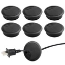 Serplex® 6Pcs Desk Grommets 2 Inch (50 mm) Desk Hole Cover for Cables, ABS