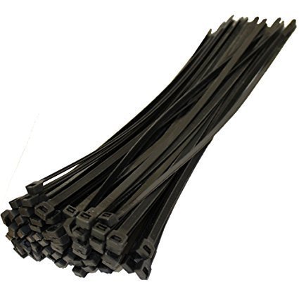 Cable Zip Ties Nylon Self Locking Wire Ties 10 inch black 250mm (Pack of 100 pcs)