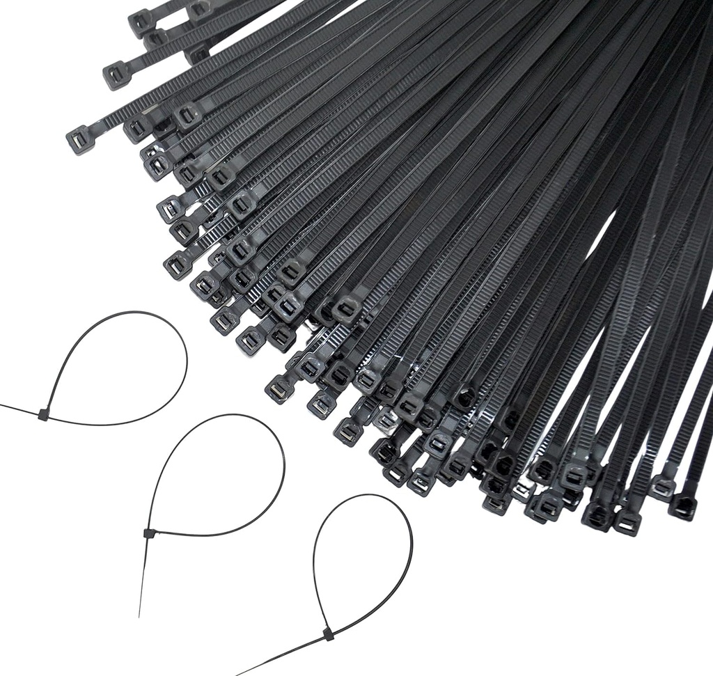 Nylon Cable Ties, 150 x 2.5 mm, Black, Pack of 100