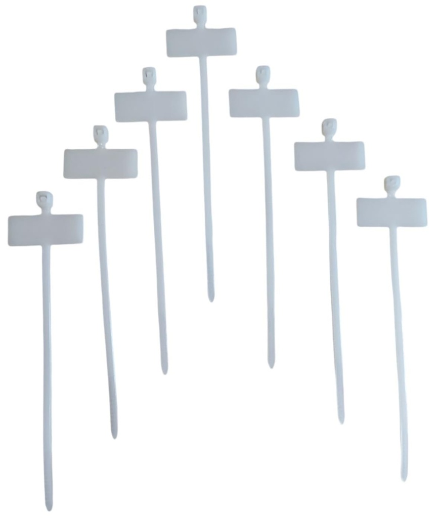 Marker Cable Tie 4 inch 18LBS_ 100pcs/Pack - White