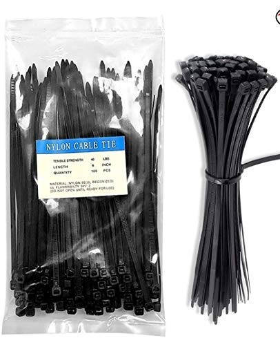 Tejas Cable Tie (Black, 150 mm) 1000 Pieces