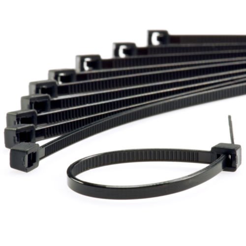 DWS 10 Inches Ties 250 mm Black Nylon Cable Tie- 100 Pieces