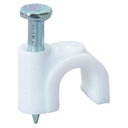Elegant Casa Cable Clip, White, 200 Pieces