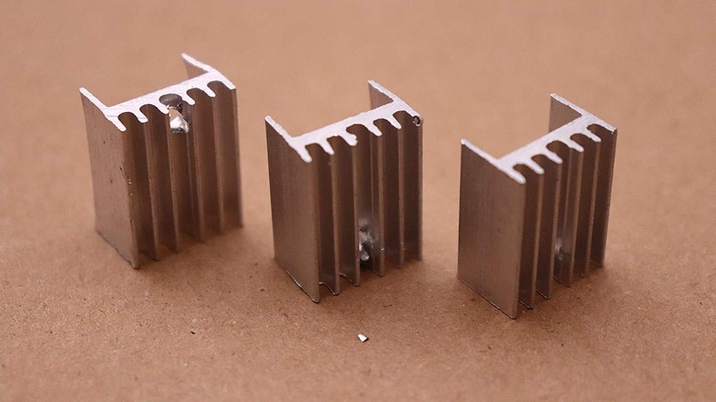ERH India Aluminium Heat Sink for TO-220 Mosfet Transistor Pack of - 50