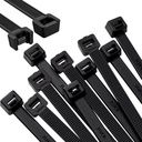 Cable Tie 6 inches (150 mm x 3.6 mm - Pack of 100 PCS, Black) Self Locking UV Resistant Multipurpose Nylon Heavy Duty Electrical Zip Cable Ties For Wire Management With High Tensile Strength