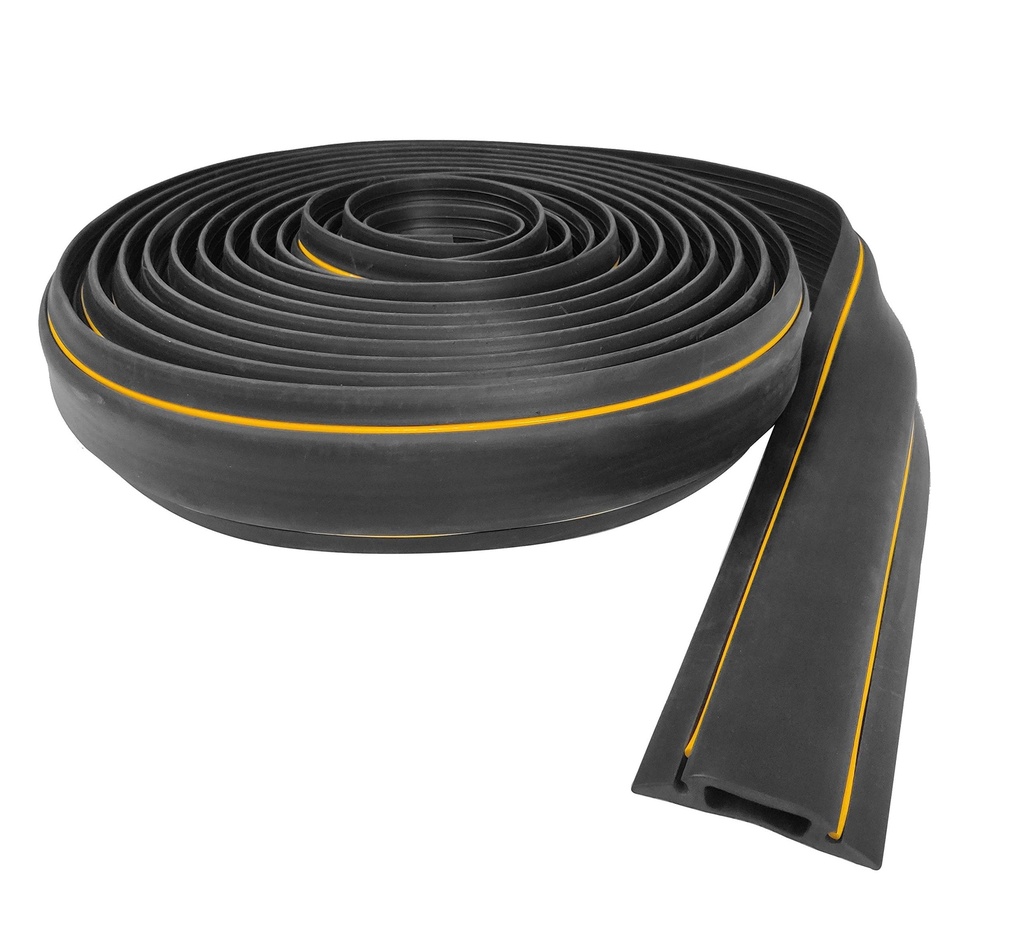 Dolphy Floor Cable Cover, 5 Meter Floor Cords, Cables and Wires Protector 1 Channels,Perfect for Office, Home, Workshop, Warehouse, Concert, or Other Outdoor Surroundings