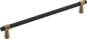 Amerock | Cabinet Pull | Matte Black/Champagne Bronze | 8-13/16 inch (224 mm) Center-to-Center | Mergence | 1 Pack | Drawer Pull | Cabinet Handle | Cabinet Hardware