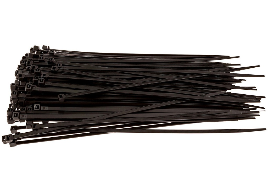 ELA 4 Inch Cable Ties Nylon Zip Wire Organiser Self Locking Tie (Black, 100 x 1.8 mm) 100 Pieces