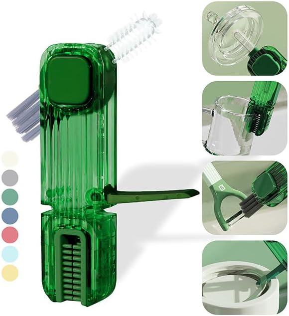 4 in 1 Cup Lid Gap Cleaning Brush - 2025 Multifunctional Insulation Bottle Cleaning Tools, Mutipurpose Tiny Silicone Cup Holder Cleaner, Home Kitchen Cleaning Tools