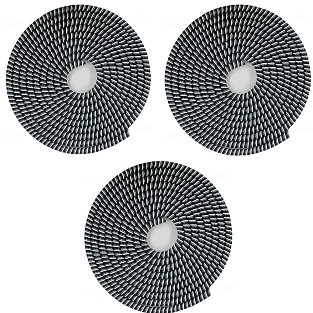 Cable Protector | Spiral Triple Color 3 Pcs 1.5 Meters Cable Cord Charger Protector Saver Winder 3 Pcs Compatible with iPhone/Android/Computer Cables/Chargers (Pack of 3 Pieces)