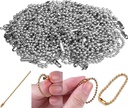 DIY Crafts Pack of 10 Pcs, Nail Keychain, 100mm+ Long Bead Connector Clasp 2.4 mm Diameter Bal(Pack of 10 Pcs, Nail Keychain)