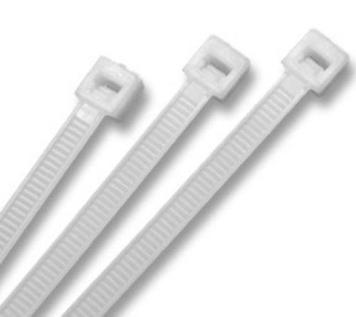 ELA Nylon Zip Wire Organiser Self Locking Cable Tie (18 Inch, 450 x 5.0 mm, White) -100 Pieces