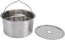 Steamer Basket, Steaming Pot for TM5 and TM6 Machines Food Processor Steaming Basket, Stainless Steel Kitchen Tool Strainer Steamer Insert Rack for Cooking