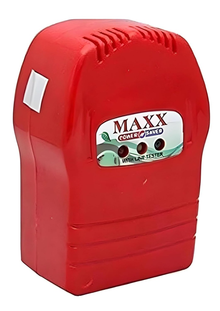 MAQIHAN Power Saver Electricity Home, Max Turbo Gold Power Saver Device, Electric Power Saver Device for Home, Power Factor Correction Electricity Energy Saver (1, Red, Medium)