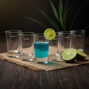 AGARO Elegant Shot Glass 45ml, Set of 6, Whisky Shot, Vodka Shot, Tequila Shot, Liquor Shot, Wine Tasting, Cocktail, Home, Bar