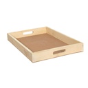 PAXIDAYA Wooden Serving Tray with Handles (18 x 12 Inch) – Large Multipurpose Tray for Serving, Breakfast, Kitchen & Gift Hamper Decoration | Durable Wooden Tray