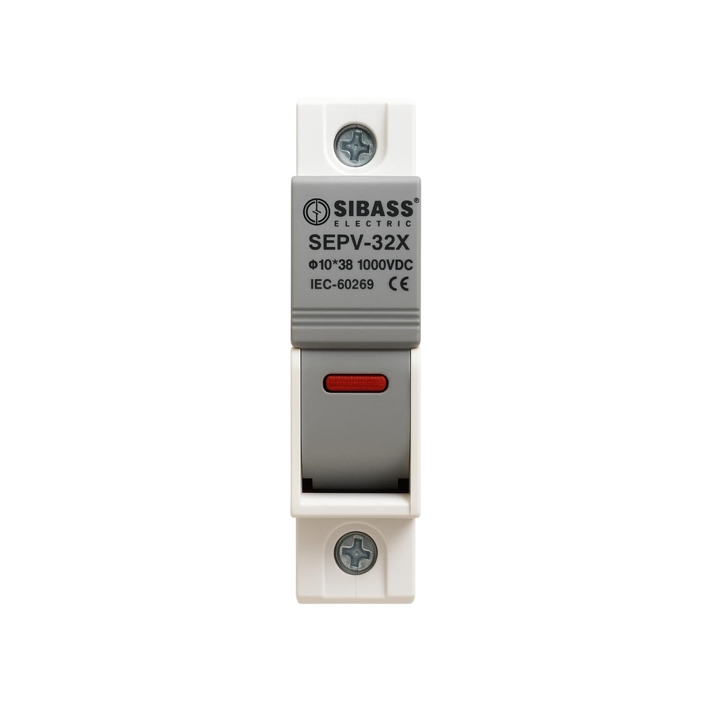 32A DC Fuse Holder with Pre-Installed DC Fuse (15A / 16A / 20A / 32A) – Sibass or Mersen Fuse – Overcurrent Protection for Solar Panels, Inverters & DCDB Systems (Sibass/32, Amps)