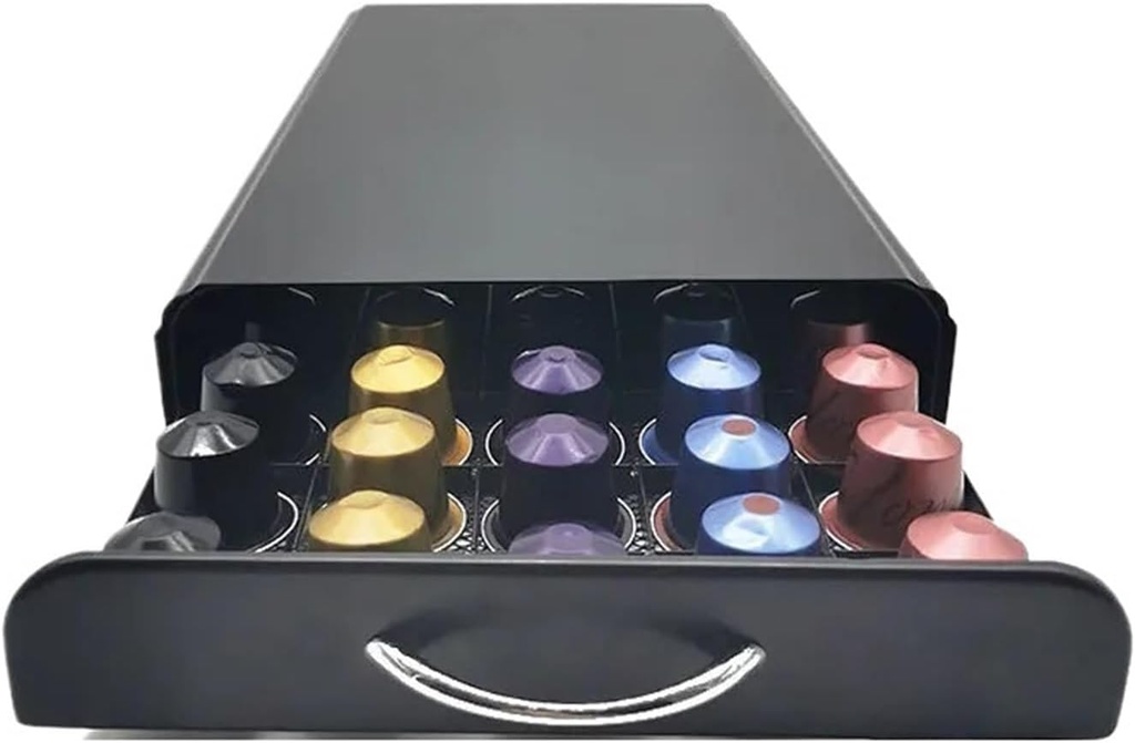 50Pcs Practical Coffee Capsule Holder Tower Stand Storage Coffee Pod Drawer(A)