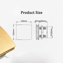 Ventilation Fan, Bathroom Exhaust Fan, Gold Exhaust Fan for Home Bathroom Kitchen Garage Exhaust Fan Wall Mount Powerful Exhaust(Gold)