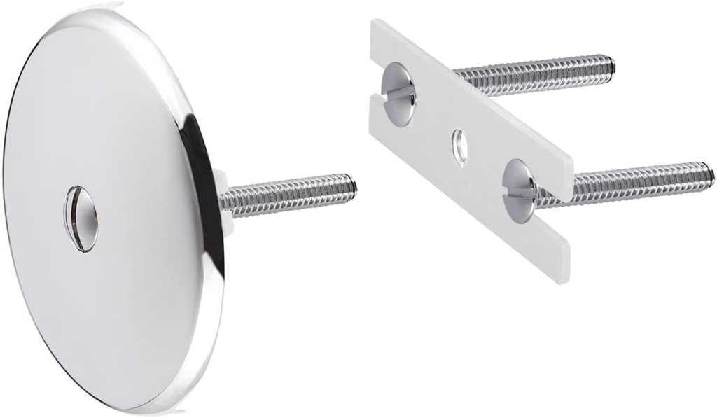 Uni-Green Universal Tub Overflow Faceplate, Polished Chrome, Solid Brass Construction (One Hole)