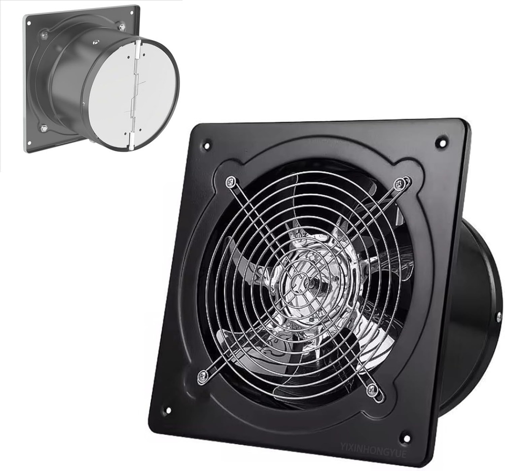 6 Inch-8 Inch Explosion Proof commercial ventilation fan 220V/60W Home Office Metal Exhaust Fan 15~20m2 Window Bathroom Exhaust Fan Suitable for areas with dense oil smoke,8 inches