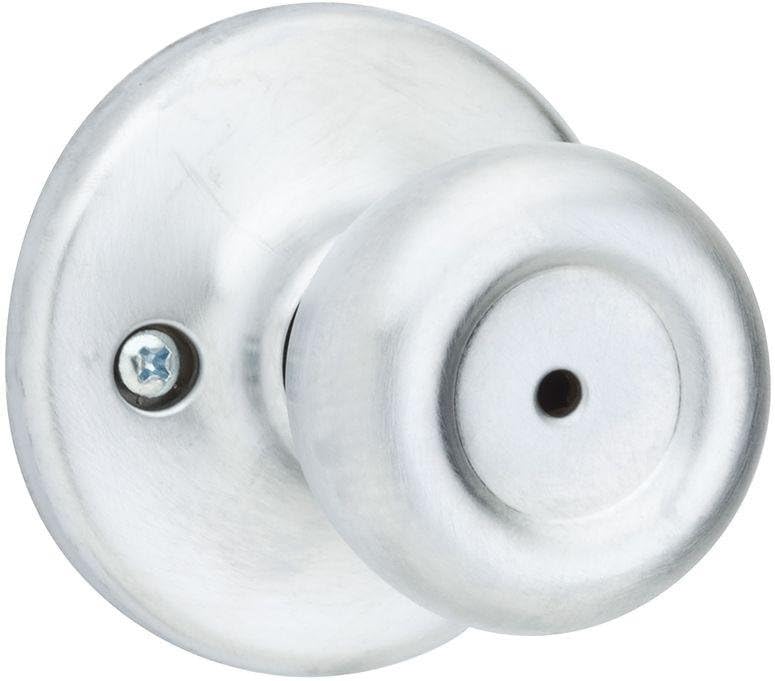 Kwikset 300M 26D CP 7/8RFL RCS Satin Chrome Bed/Bath Privacy Knob