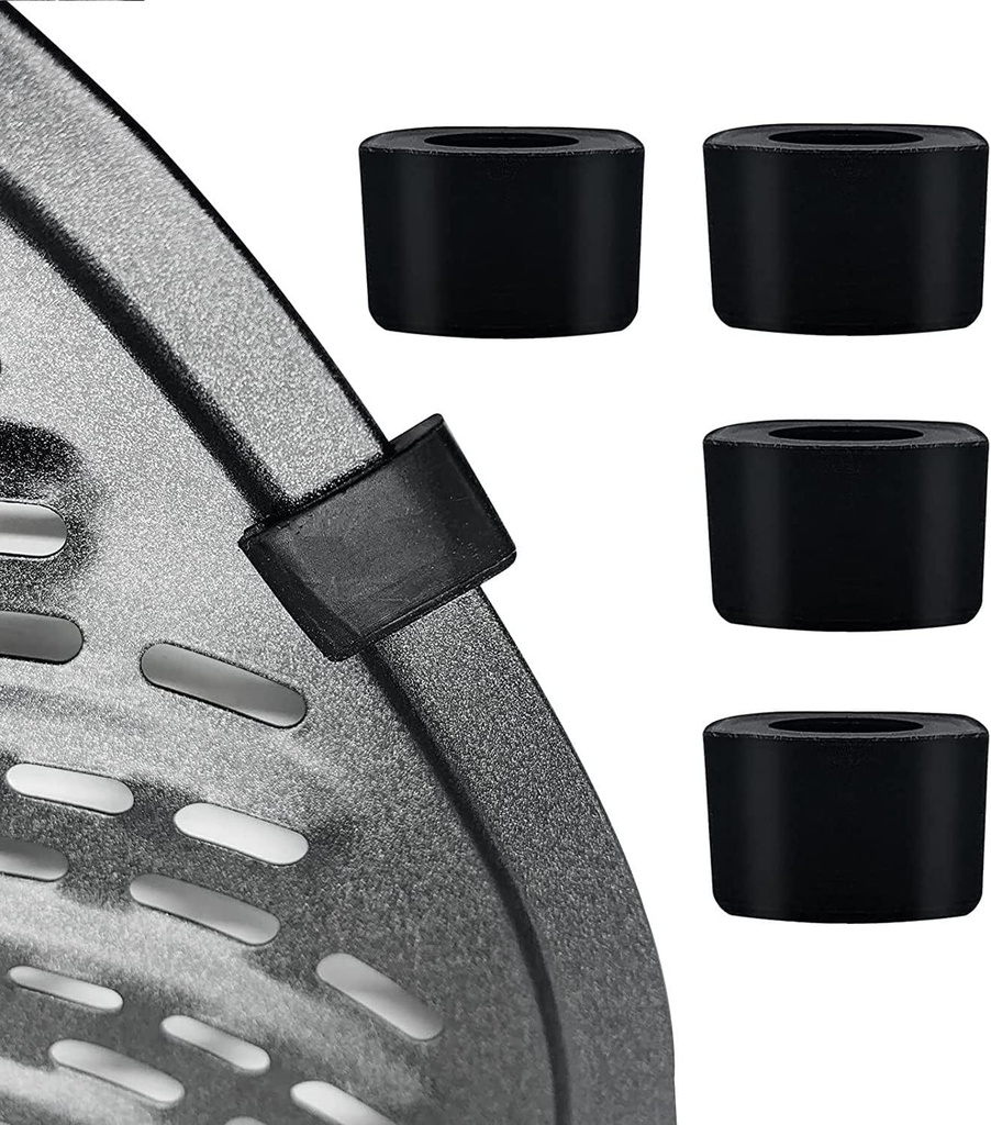 Air Fryer Rubber Tips for 7QT 2QT PowerXL Air Fryers, 4PCS Premium Air Fryer Rubber Tabs, Rubber Bumpers, Rubber Feet, Silicon Tabs for Air Fryer Crisper Plate Grill Pan