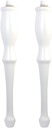 Kingston Brass VPB532P Imperial Console Sink Legs, White 28.94 x 3.75 x 3.75