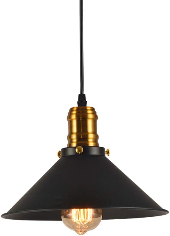 Adjustable Cable Hanging Lights Creative Horn Iron Chandelier E27 Living Room Ceiling Pendant Lamp Restaurant Cafe Loft Clothing 1-Light Fixtures Flush Mount Light (Color : Diameter: 26cm)