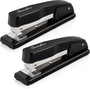 Swingline Commercial Stapler, 20 Sheet Capacity, Jam Free, Metal, 2 Pack, Black (44401AZ)