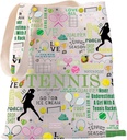 JYTAPP Tennis Gifts Tennis Canvas Tote Bag Tennis Lover Gifts for Tennis Player Weekend Sports Shoulder Bag