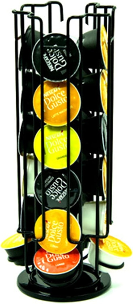 Coffee pod storage, Stand For 24 Revolving Rack Dispenser For Storage & Organisation Coffee Pod Storage Rack