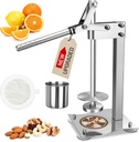 𝙐𝙥𝙜𝙧𝙖𝙙𝙚𝙙 Lemon Smasher Juicer, Professional Heavy Duty Stainless Steel Manual Juicer with Wide Suction Base, Splash Guard & Strainer for Lemon, Lime, Orange