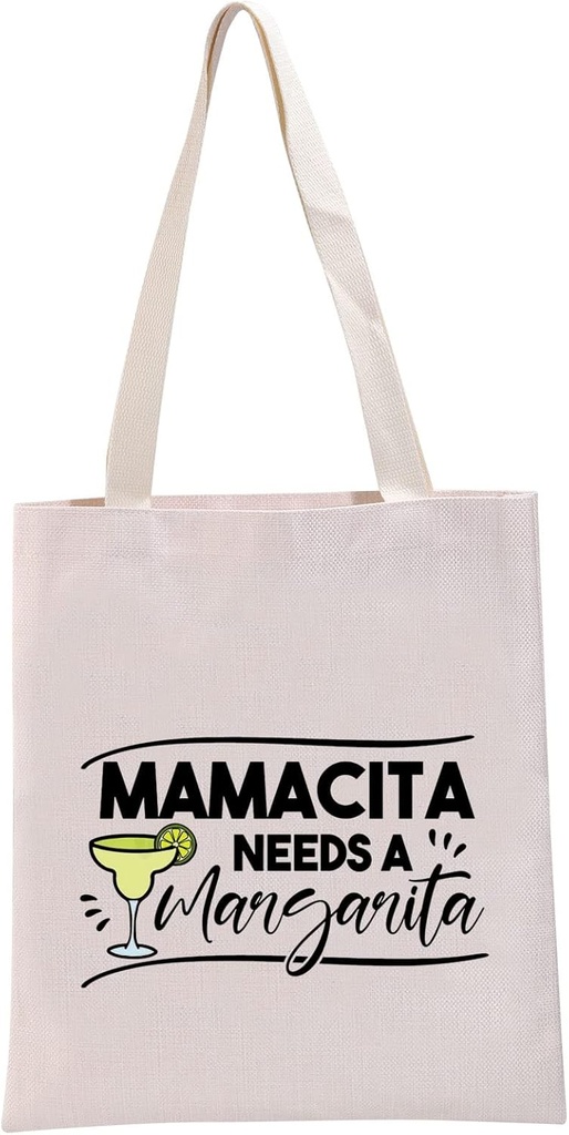 Margarita Lover Gift M Needs A Margarita Reusable Canvas Tote Bag Margarita Drinking Handbag