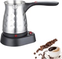 Electric Turkish Coffee Pot,Stainless Household Small Hand-Brewed Coffee Machine,Portable Mocha Latte Milk Espresso Coffee Maker Teapot Kettle 500ml 5 Cup,Smooth