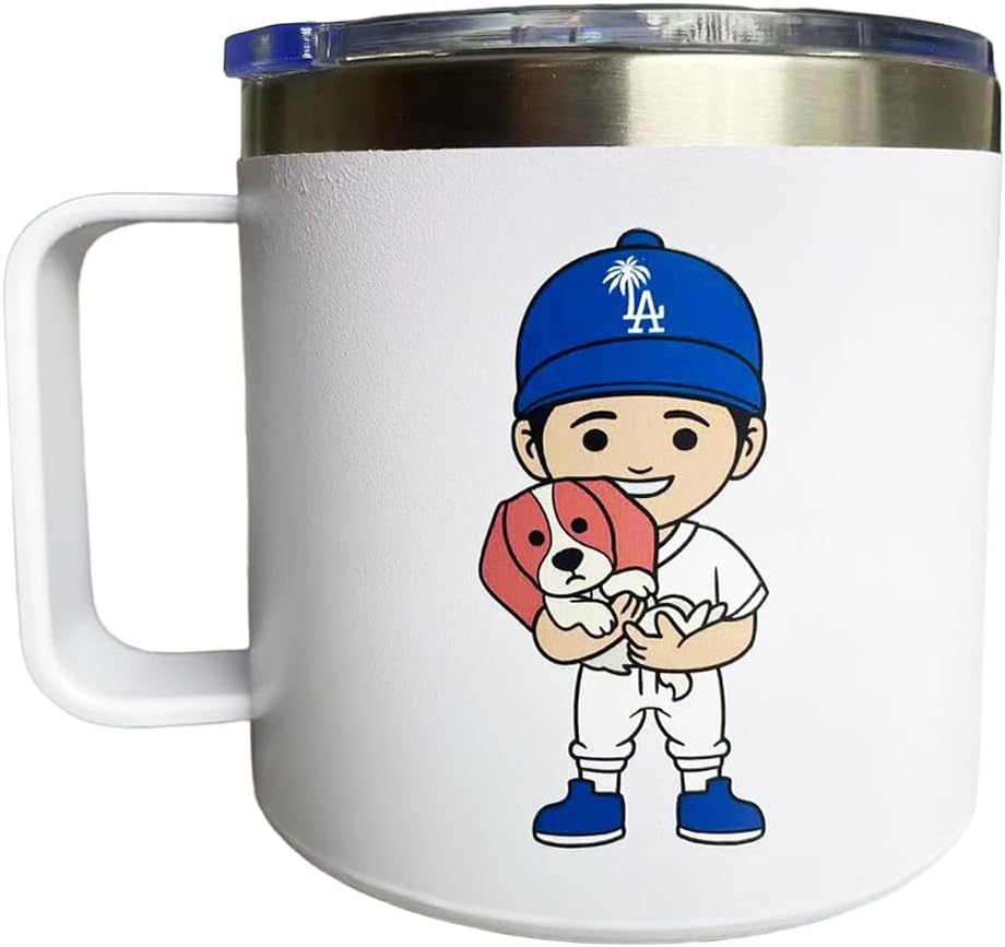 EXIGENT Dog Los Angeles Cup Mug Collectible 14Oz Ounces Birthday Gifts Decorations (Mug_LAD)
