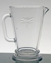 1 Pcs Vintage Dragonfly Glass Pitcher – 30 oz. Decorative Glassware The Embossed Dragonfly Design Fine Drinking Pitcher Glass Clear Water Pitcher for Iced Tea Home Restaurant