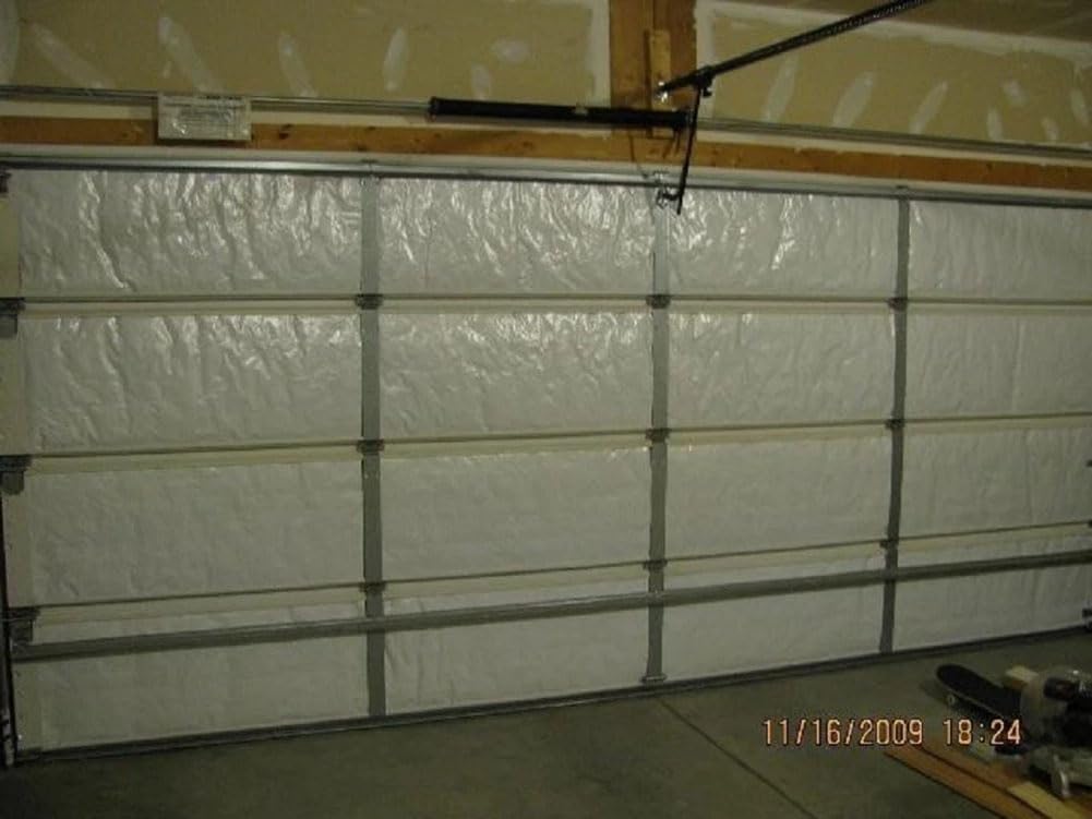 NASA Tech Reflective White Foam Core Garage Door Insulation Kit 18L x 8H R8