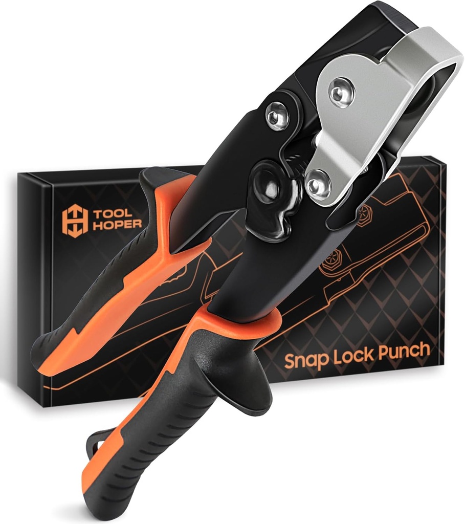 Snap Lock Punch, Gutter Crimping Tool for Sheet Metal, Heavy Duty Gutter Tool for Vinyl and Aluminum Siding, End Cap Crimper for Gutters