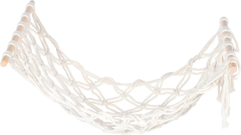 Garneck Kitchen Woven Storage Bag Bohemian Style Fruit and Vegetable Hanging Net Basket for Home Organization Includes Strong Hooks Rope Design