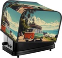 Toaster Cover 2 Slice Appliance Cover Toaster Dust Cover Summer Road Trip Toaster Cover Super Soft Kitchen Small Dust Covers Bread Machine Covers with Pockets 14.4" x 8.3" x 10.6"