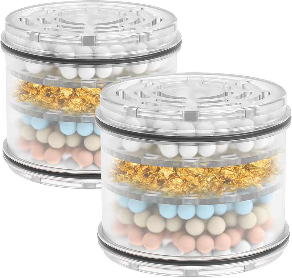 MakeFit Shower Head Filter Replacement Cartridge for MakeFit Filtered Shower Head - H5H117 (2-PACK)