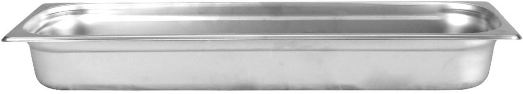 TrueCraftware-1/2 Size Long 2-1/2" Deep Stainless Steel Anti-Jamming Steam Pan 22 Gauge- Chafing Steam Table Pans Catering Food Storage Metal Pan Hotel Pans for Restaurant Events Catering Use