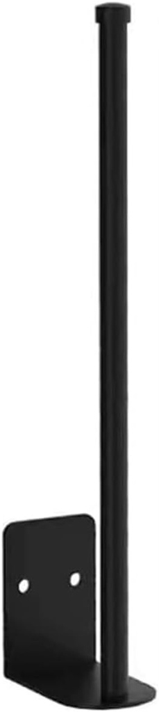 Paper Towel Holder Under Cabinet, Stainless Steel Self-Adhesive or Drilling Freestanding Wall Mount Paper Towel Holder,Matte Black Toilet Paper Holder for Kitchen Fridge Countertop Bathroom Home
