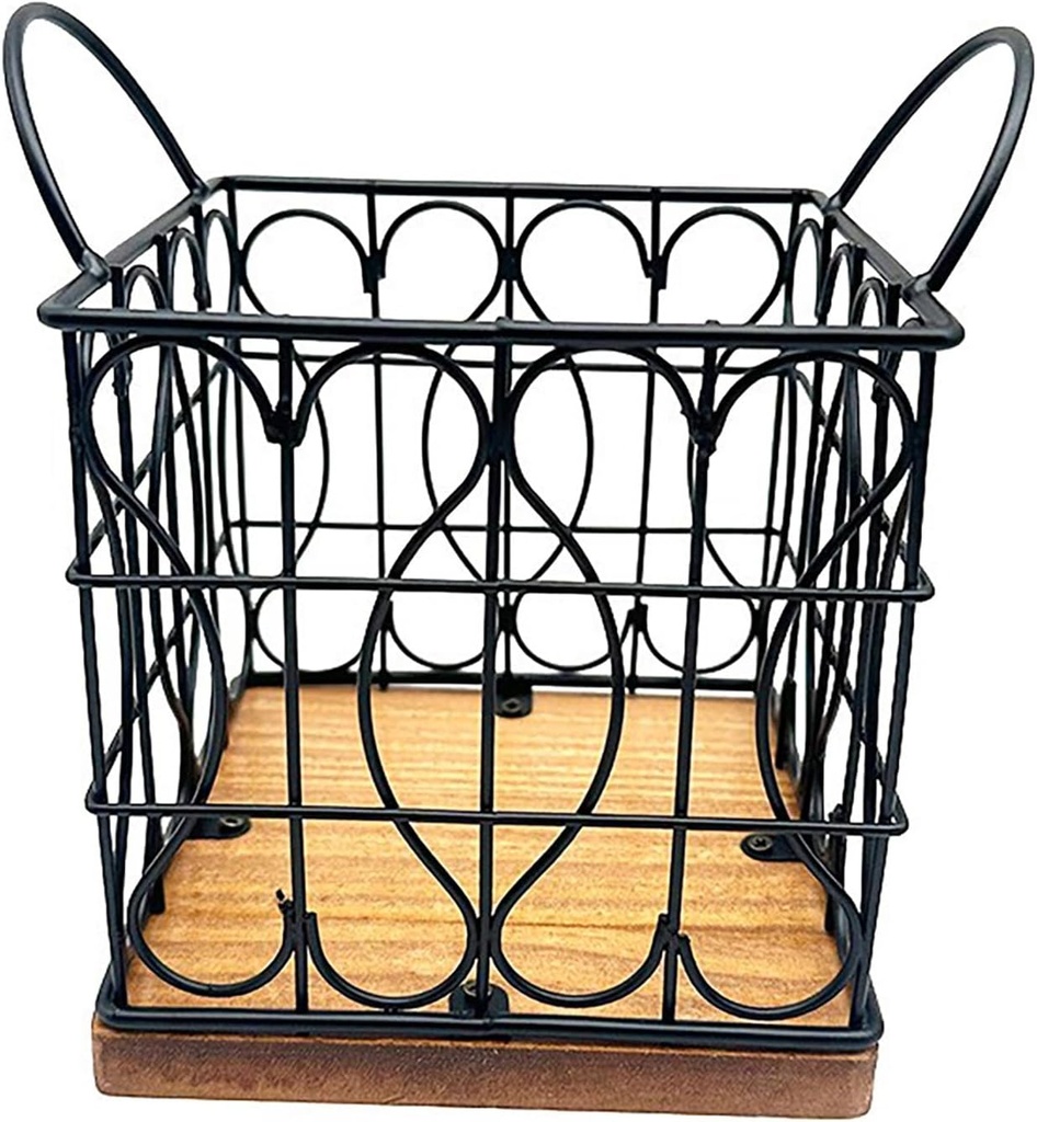 Coffee Pod Holder Organizers,Large Capacity Coffee Capsule Storage Basket, for Coffee Station Organizers and Coffee Pod Storage K Cup Holders for Counter Coffee Bar (square black)