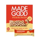 MadeGood Mornings Soft Baked Breakfast Bars, Cinnamon Bun 1.06 Oz (30 Count) Gluten Free Snacks