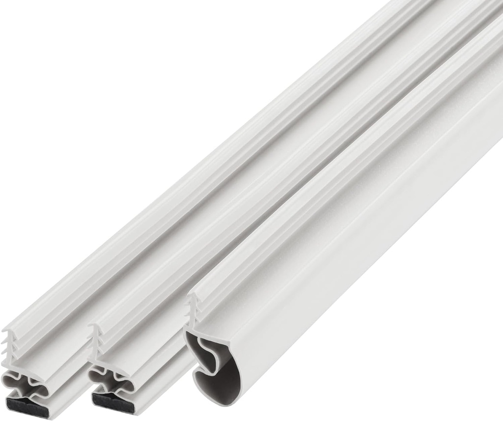 M-D Building Products 47006 White Vinyl with Magnetic Strip Top and Sides Door Seal Kit for Steel Doors