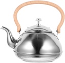 PRETYZOOM Stainless Steel Tea Kettle Handle Electric Teapot for Loose Tea Oolong