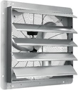 24 Inch Shutter Exhaust Fan Wall Mounted,Aluminum Wall Mounted Shutter Exhaust Fan,High Speed 3500CFM,1500 RPM Low Noise Automatic Shutter Attic Fan,Vent fan for Commercial,Greenhouse,Attic,Shed,Shop