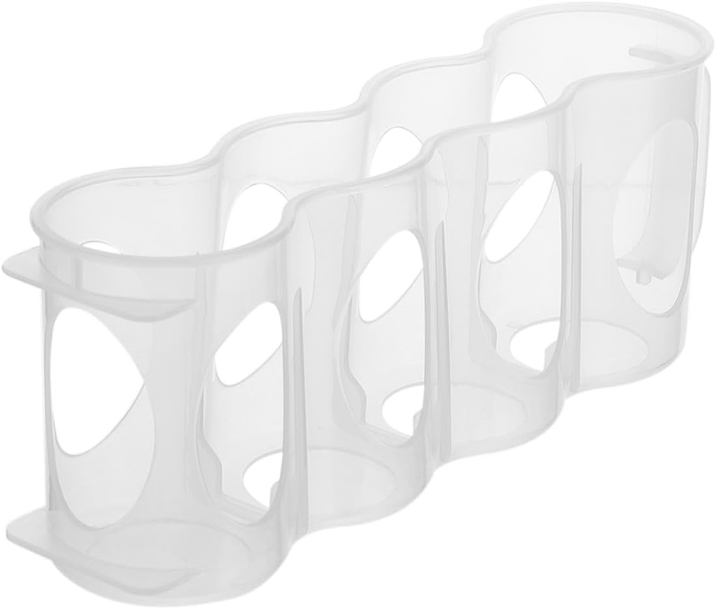 MERRYHAPY 2pcs Stackable Beer Storage Container for Refrigerator Kitchen Organizer for Cans and Bottles for Home Beverage Storage and Easy Access